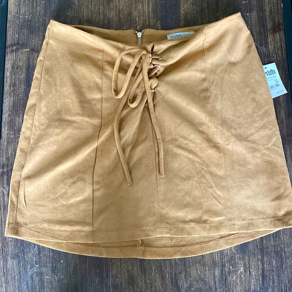 Camel Mini Skirt - NWT